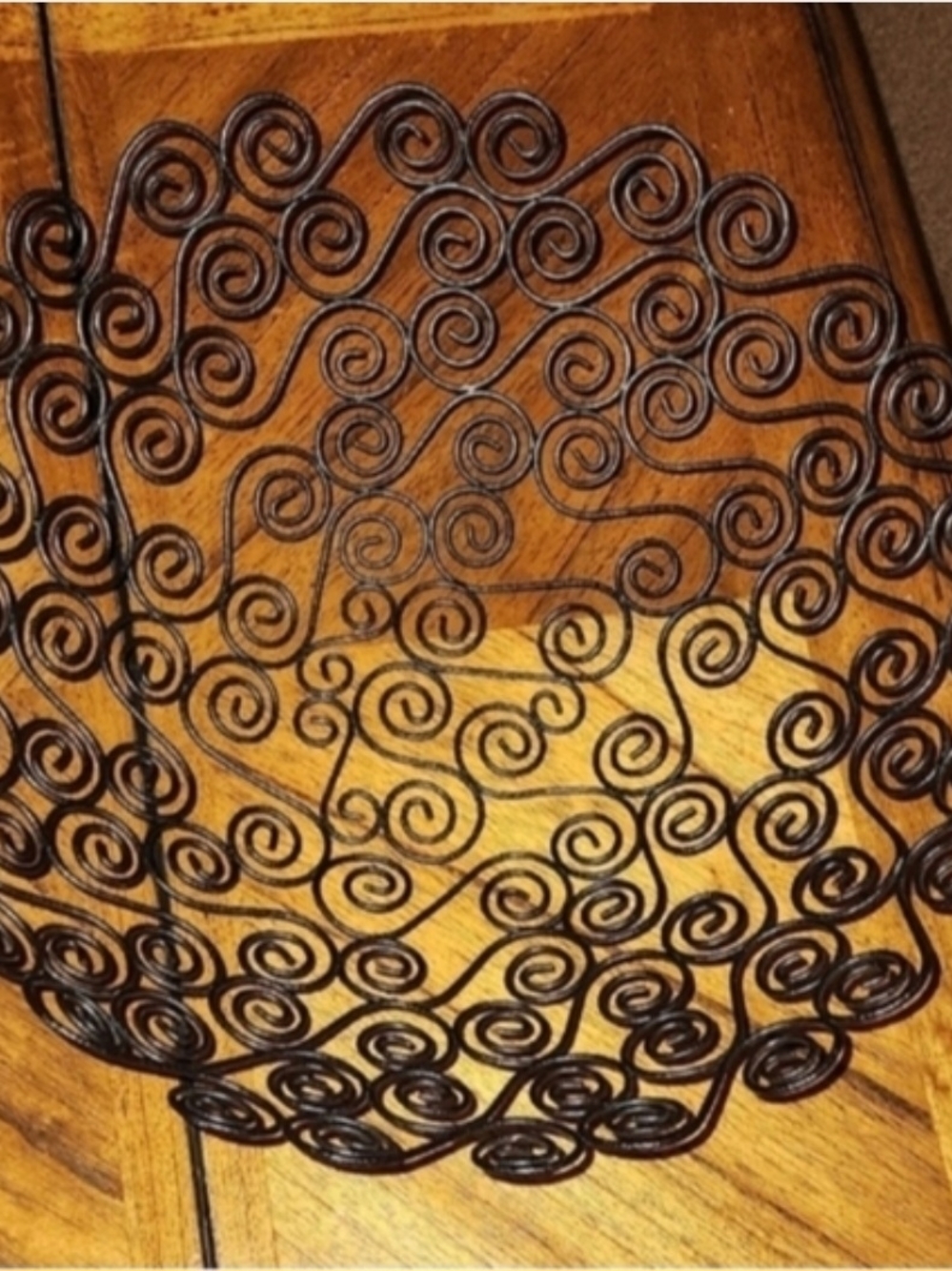 Decorative Spiral Wire Bowl